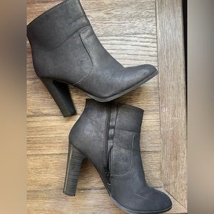 SOLD Black high heel ankle boots
